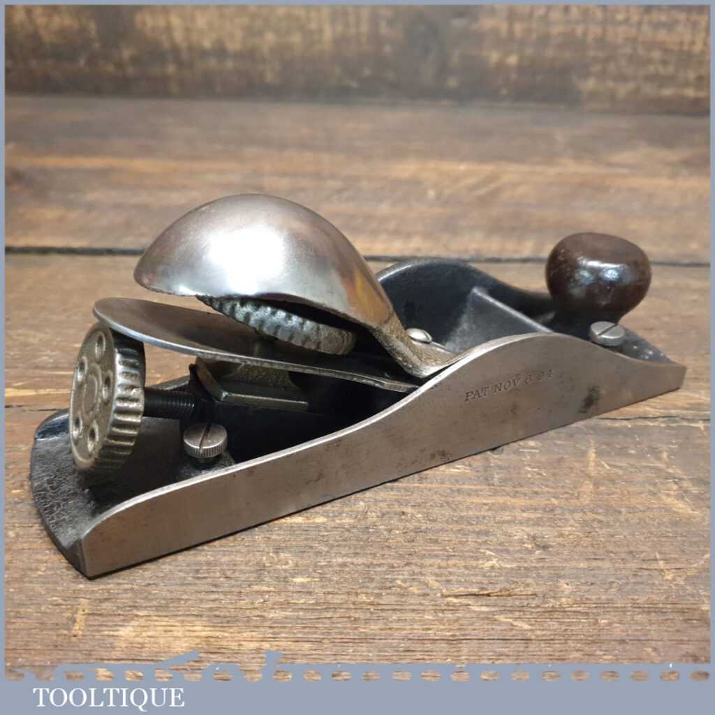 Antique Stanley Rule Level Co USA No 140 Skew Rabbet Block Plane Pat Date 1894 Tooltique