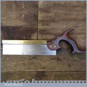 Antique Drabble & Sanderson Of London 9” Dovetail Saw - Good Original Condition